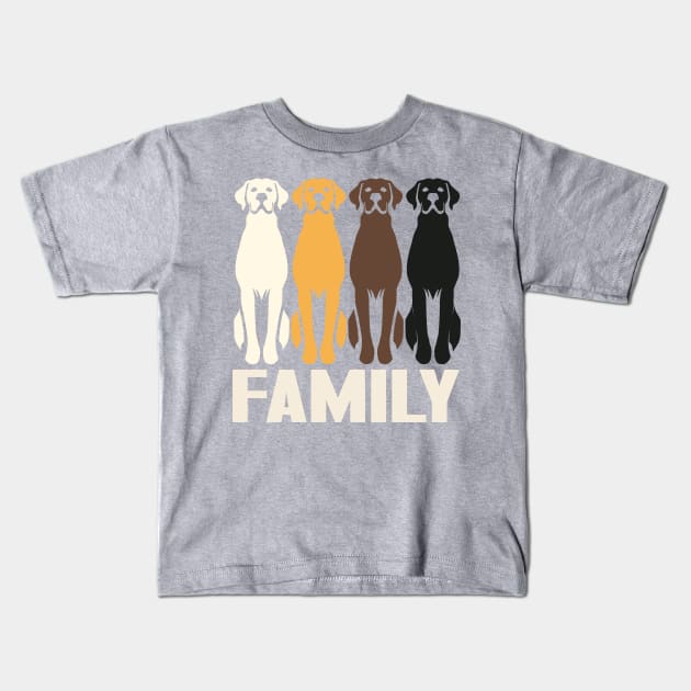 Canine Family Kids T-Shirt by Ideal Action